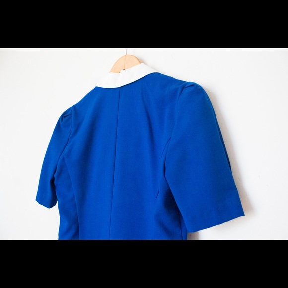 Zarr Collection | Vintage 80’s/90’s Blue & White Short Sleeve Dress | Size 8 - Picture 11 of 12